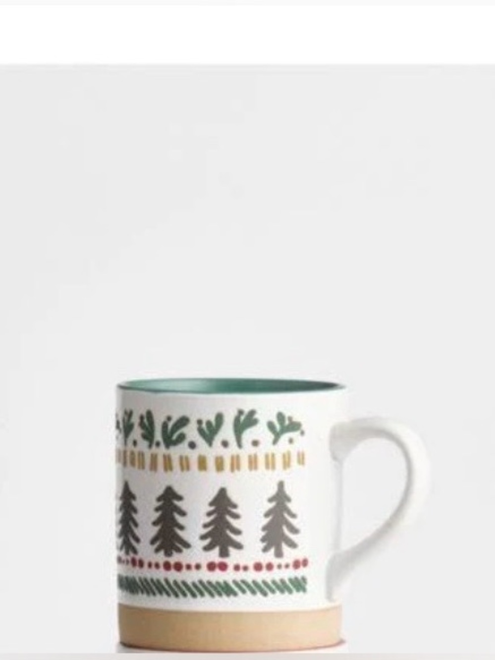 New! Crate&Barrel Nordic Fair Isle 14-oz. Stoneware Mug